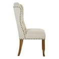 thumbnail image 4 of OSP Home Furnishings Jessica Tufted Wing Chair in Linen Fabric, 4 of 9