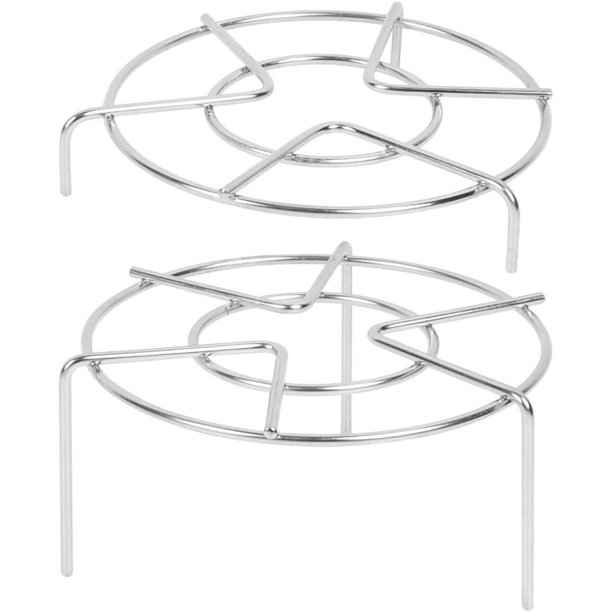 Set of 2, Stainless Steel Trivet Rack Stand, FULenQnuI 2 Sizes Heavy