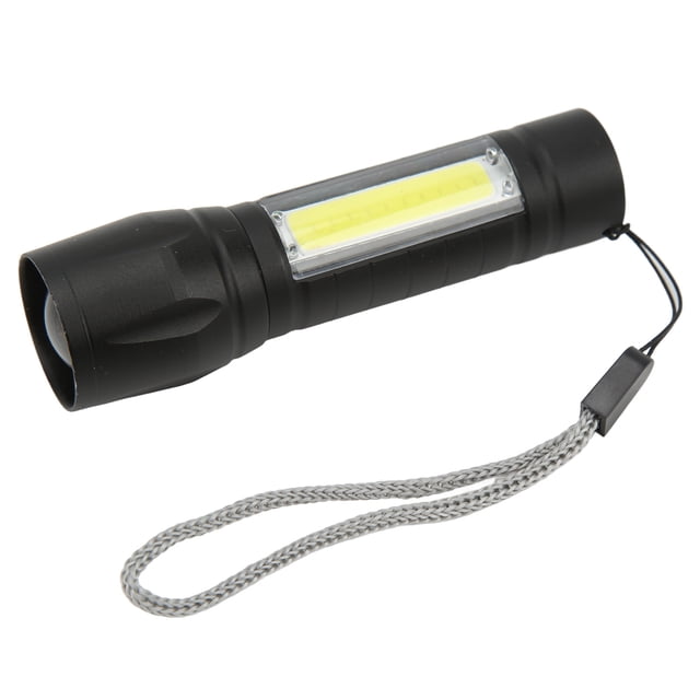 Mini linterna telescópica con zoom, aleación de aluminio, recargable por USB, mini linterna con zoom, artesanía superior