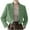 Green, variant on Women's Casual Office Cropped Blazer Long Sleeve Open Front One Button Cardigans Jacket Work Suit