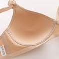 thumbnail image 5 of YWDJ Bras for Women Half Cup Closure in Back Sleep Bras Size Small Wirefree Comfy Bras Adjustable Straps Push up Wrap Lounge Bras Padded Comfy Bras Solid Comfortable Bras Khaki 2XL, 5 of 8