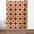 thumbnail image 3 of Ambesonne Purple Mandala Fabric by the Yard Upholstery, Old Baroque Art, 2 Yards, Maroon Yellow, 3 of 4