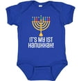 thumbnail image 3 of Inktastic 1st Hanukkah Menorah Childs Boys or Girls Baby Bodysuit, 3 of 5
