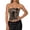 Khaki, variant on Women's Cropped Strapless Tube Top Double Lined Non- Y2k Backless Tops Leopard Printed Back Zipper up Summer Going out Sleeveless Tshirts Red L