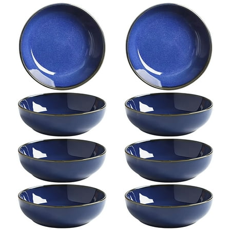 

Soy Sauce Dish Set Small Bowls For Side Dishes Small Condiment Bowls Dipping Bowls Floral Pattern Dip Bowls For Dessert Snack-blue-Set of 8