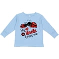 thumbnail image 3 of Inktastic My Uncle Loves Me with Cute Ladybugs Boys or Girls Long Sleeve Toddler T-Shirt, 3 of 5