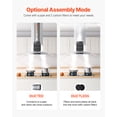 thumbnail image 4 of VEVOR Range Hood, 30 inch Chimney-Style Ceiling Mount Vent, 800 CFM Stainless Steel Kitchen Stove Hood with Gesture & Touch Control, LED Light, Baffle Filters, Ducted/Ductless Convertible, 4 of 10