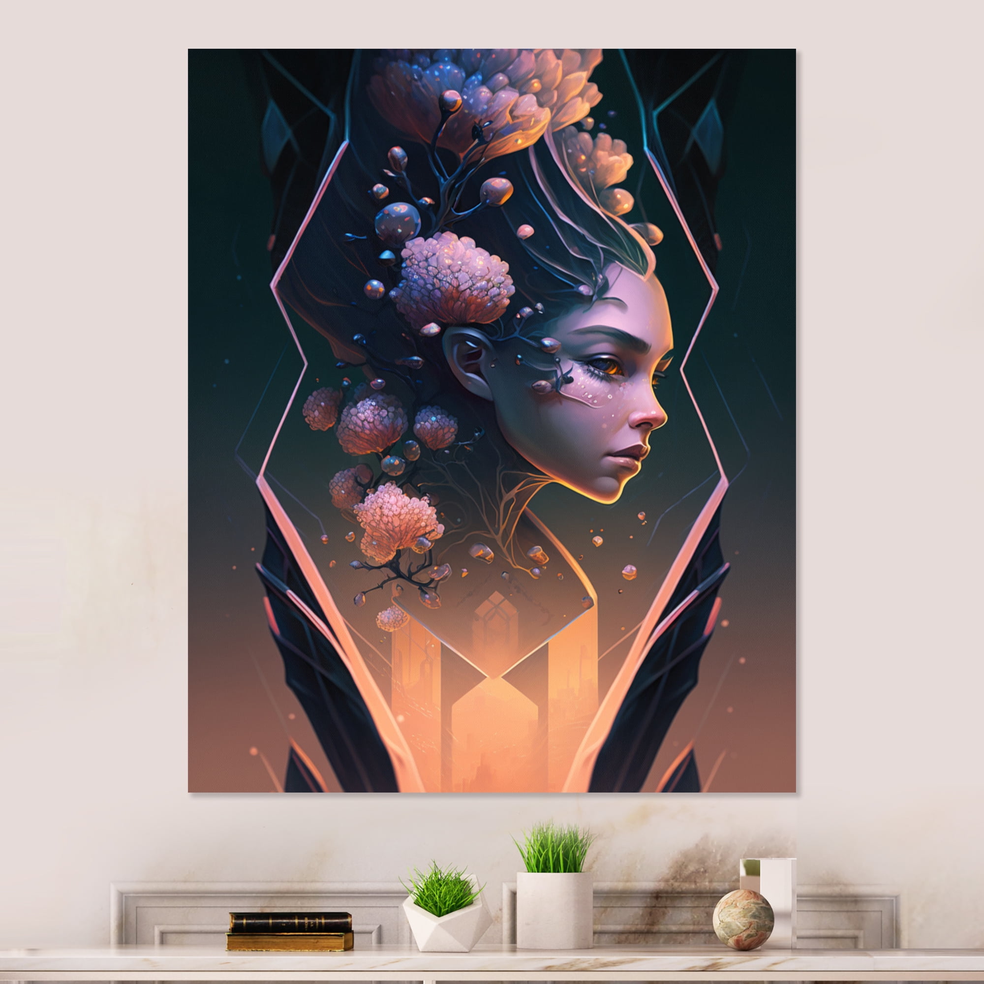 Designart Portrait Of Woman III Canvas Wall Art
