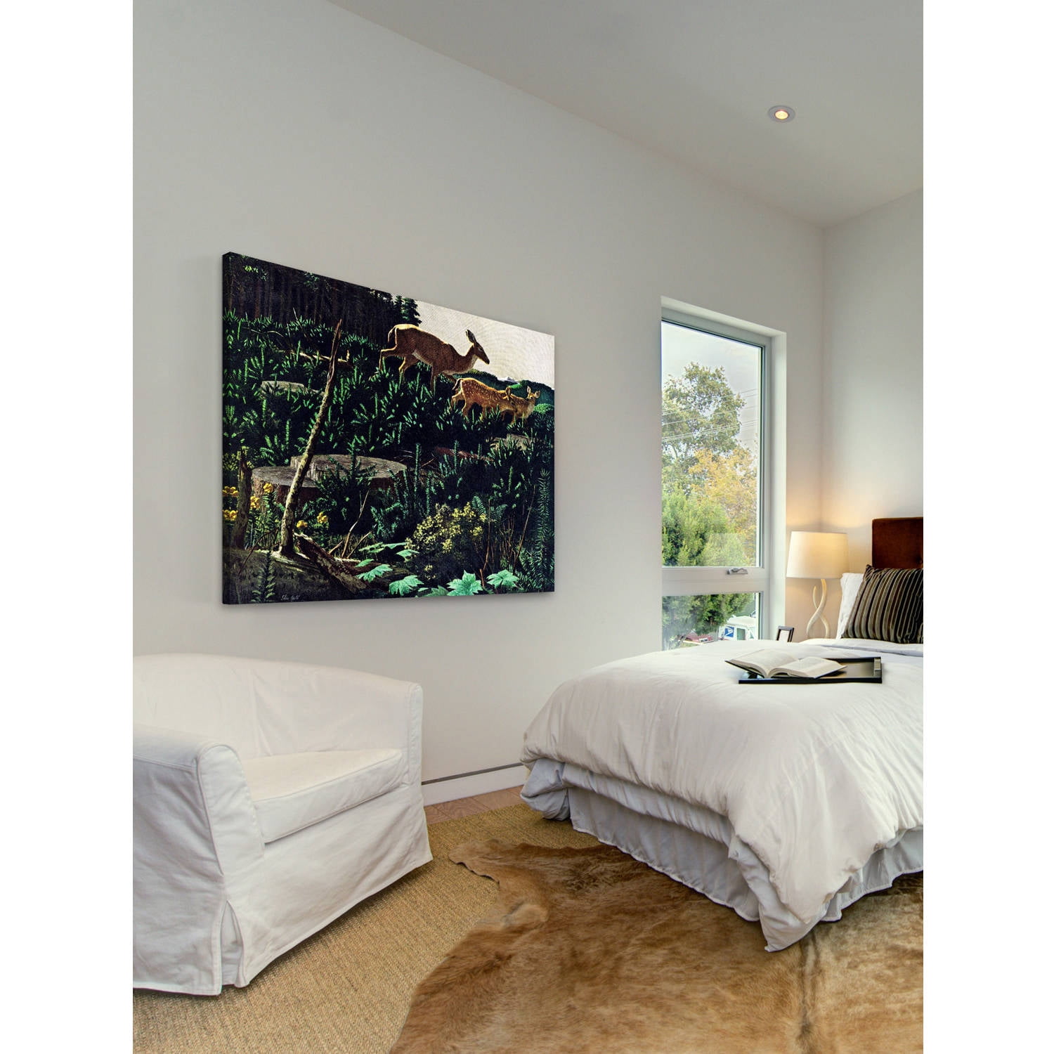 Marmont Hill - "Black Tail Deer" Painting Print on Wrapped Canvas