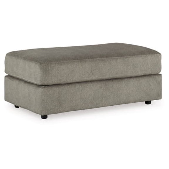 Signature Design by Ashley Contemporary Soletren Oversized Ottoman Velvet Ash