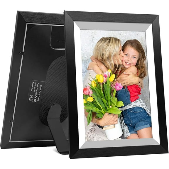 32GB 10.1 Inch WiFi Digital Picture Frame with 1280x800 HD IPS Touch Screen, Send Photo or Videos via App or Email,Support USB Drive/SD Card Extend Storage,Auto-Rotate,Wall Mountable