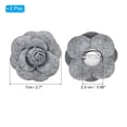thumbnail image 2 of Uxcell Camellia Fabric Pin, Flower Brooch Artificial Flowers Brooches for Women Girls Cloth Decor, Grey 2 Pcs, 2 of 7