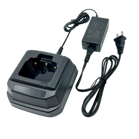 VAC-920 Rapid Charger with Power Adapter Compatible with Radio VX920 VX870 VX829 VX821 VX829 VXP821 VXP824 VXP829 VX581 VX-P829 VX-P824 VX-P820 FNB-V92L FNB-V86L FNB-V87L