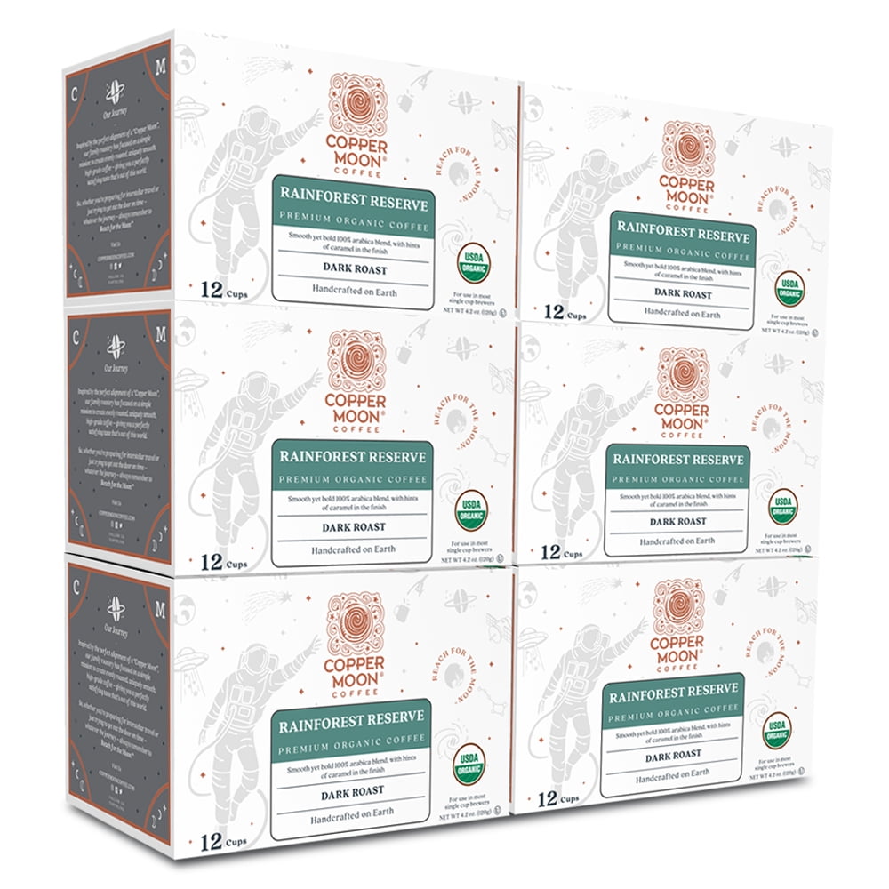 Rainforest Reserve Organic 72 ct Single Serve K Cup Dark Roast (Bulk)