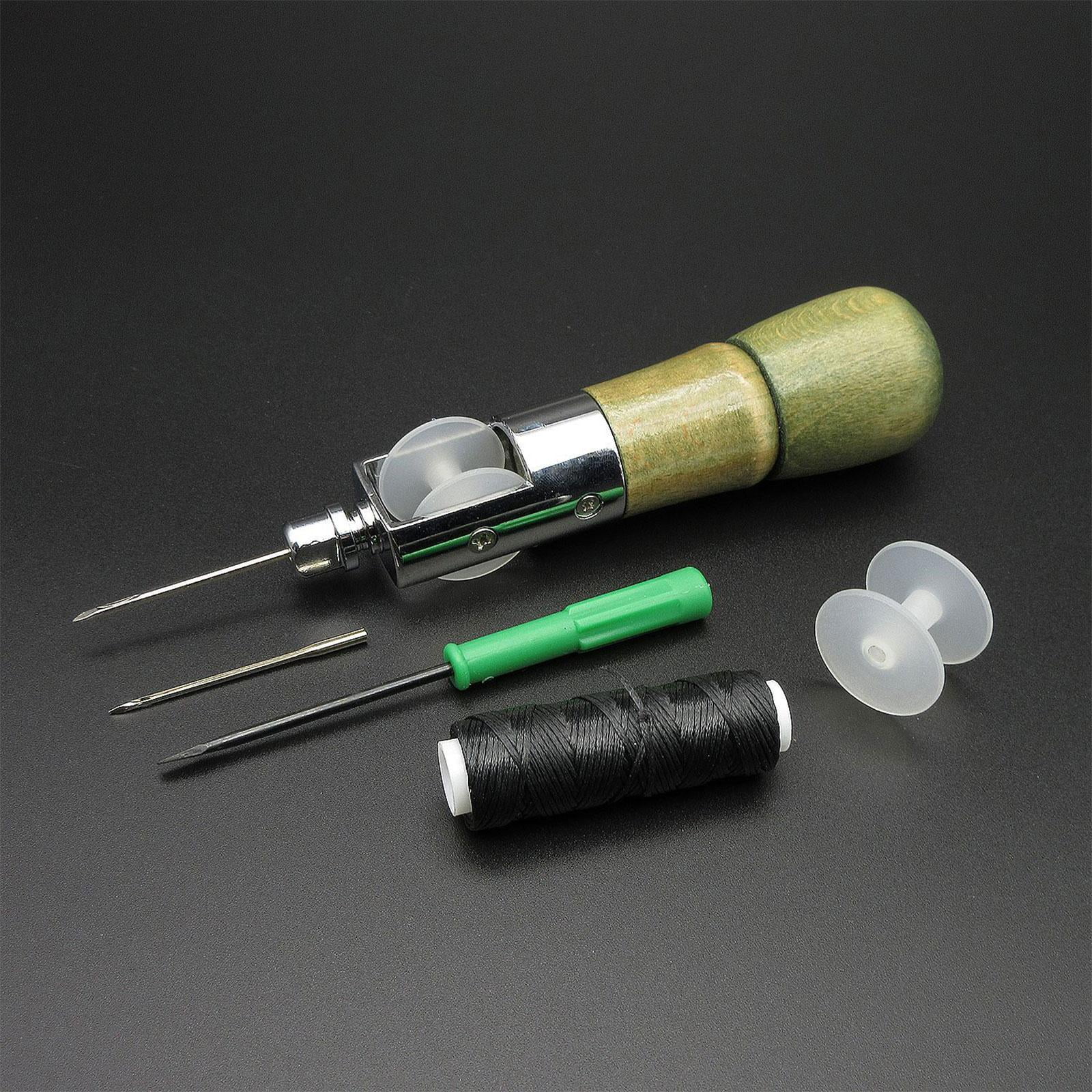 Sewing Awl Thread Fabrics Process Stitching Canvas Repair Tools DIY Leather  No Spool device