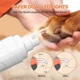 thumbnail image 3 of Electric Pet Nail Clippers Rechargeable Quiet with Lights B, 3 of 5