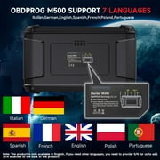 OBDPROG M500 Mileage Odometer Correction Diagnostic Adjustment Mileage Oil Tool