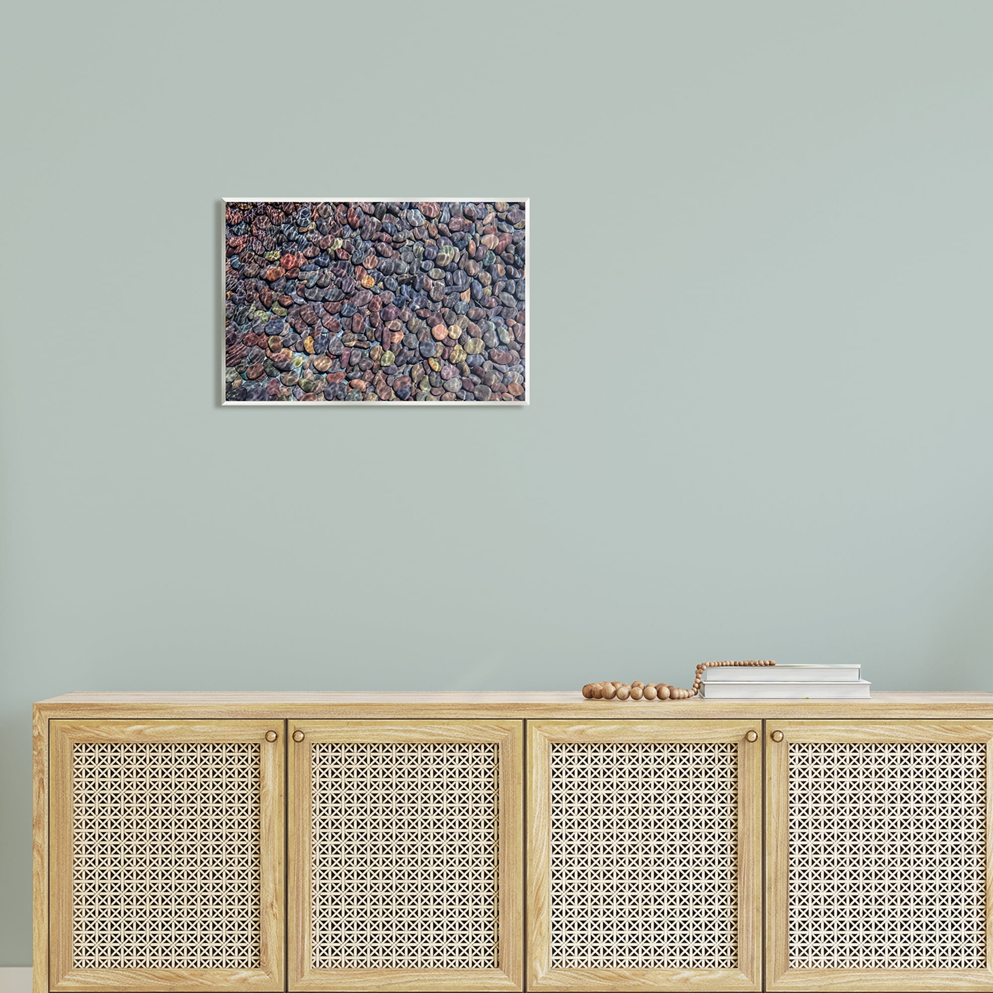 Stupell Ocean Ripples Underwater Pebbles Landscape Photography Wall Plaque Unframed Art Print Wall Art
