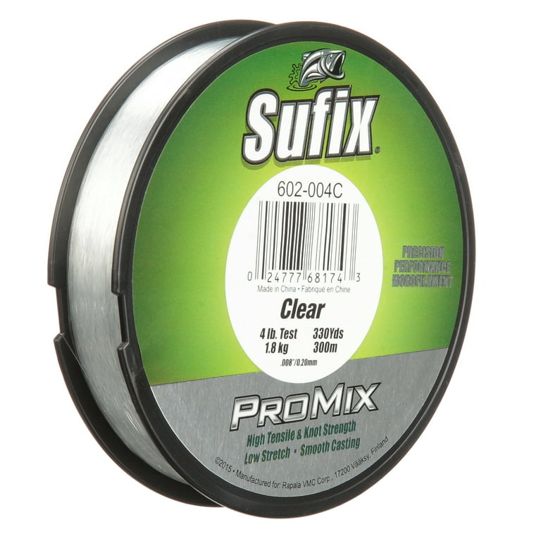 Sufix ProMix Monofilament Line 4lb Clear 330 Yds 602-004c for sale online