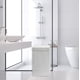thumbnail image 2 of Cesto de ropa sucia simple para el hogar, plegable, con tapa, blanco, 2 of 8