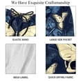 thumbnail image 4 of luoweisi Men's Beach Shorts Quick Dry Swim Trunks with Mesh Lining Skull Butterfly L, 4 of 5
