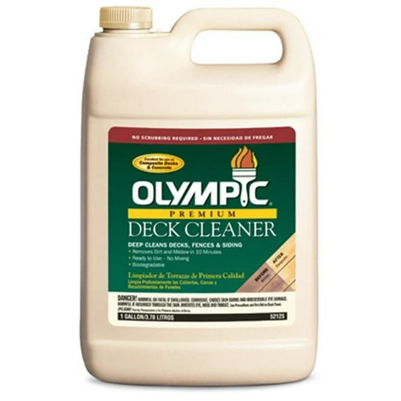 Open House 52125A-01 1 gal Premium Deck Cleaner, Removes Dirt and Mildew