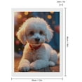 thumbnail image 2 of Diamond Art Kits for Adults - Puppy White Cozy Evening Scene 5d Diamond Painting for Adults, Diamond Art for Adults Beginners, Frameless Diamond Painting Kits for Adults for Home Wall Decor, 2 of 7