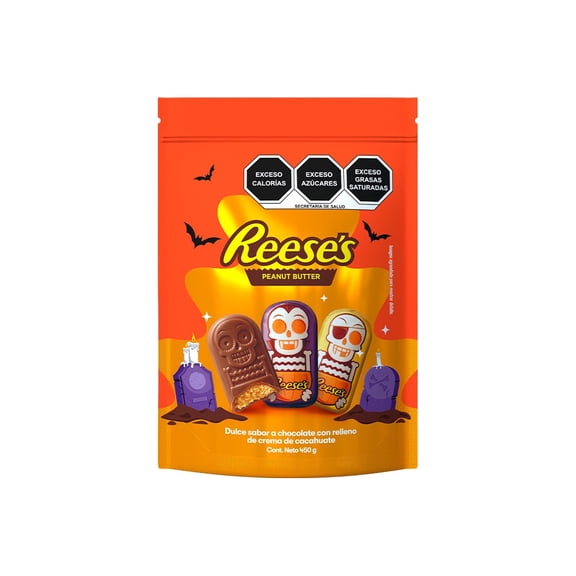 Chocolate dulce Reese's relleno crema de cacahuate para Halloween 450 g