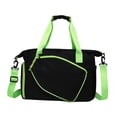 thumbnail image 2 of Bolsa para raqueta de tenis, bolsa de bádminton, elegante, de gran capacidad, con correa de hombro ajustable Negro, 2 of 8