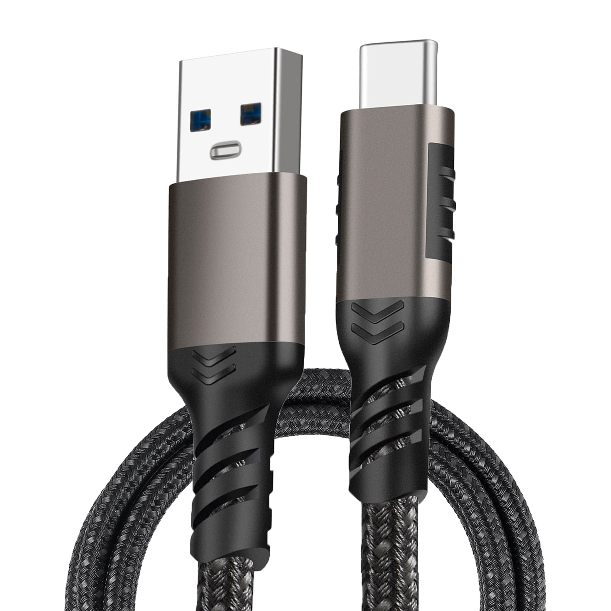 USB-C Cable, Nakedcellphone Rugged Long 6.5ft Cord [TYPE-A to Type-C] Fast Charge/Sync Compatible with Apple iPhone 15 Pro Max, Samsung Galaxy S24 Ultra, Z Fold 6, Z Flip 6, Motorola RAZR 2023 2024