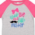 thumbnail image 4 of Inktastic Middle Sister to a Little Mister Girls Toddler T-Shirt, 4 of 5