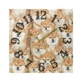 thumbnail image 5 of Dogs Shiba Inu Wall Clock Square Silent Non Ticking Battery Operated Clock for Home Bathroom Kitchen Bedroom Living Room, 5 of 8