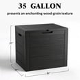 thumbnail image 6 of 35-Gallon Waterproof Resin Deck Box, Lockable Outdoor Storage Bin & Seat for Patio, 6 of 6