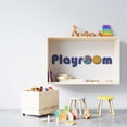 thumbnail image 2 of Playroom Logo with Soccer and Volleyball Balls Design Vinyl Wall Decal - Entrance Banner Word Art for Kid's Play Room Wall Decoration - 30" x 6", 2 of 5