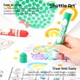 thumbnail image 3 of Shuttle Art 100 Pack Dot Markers, 10 Colors x 10 Sets Washable Bingo Daubers, Fun Art Supplies for all ages, Non Toxic Water-Based, 3 of 7