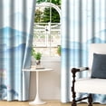 thumbnail image 6 of LFEEY Blackout Curtains for Living Room Bedroom, Traditional Ink Natural, Room Darkening Grommet Curtains, 52x96 inches, 2 Panels, 6 of 6