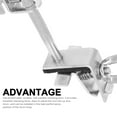 thumbnail image 4 of Miangastore Galvanized Steel Cowbell Bracket Silver 1Set 7.07x3.14x2.36in, 4 of 9