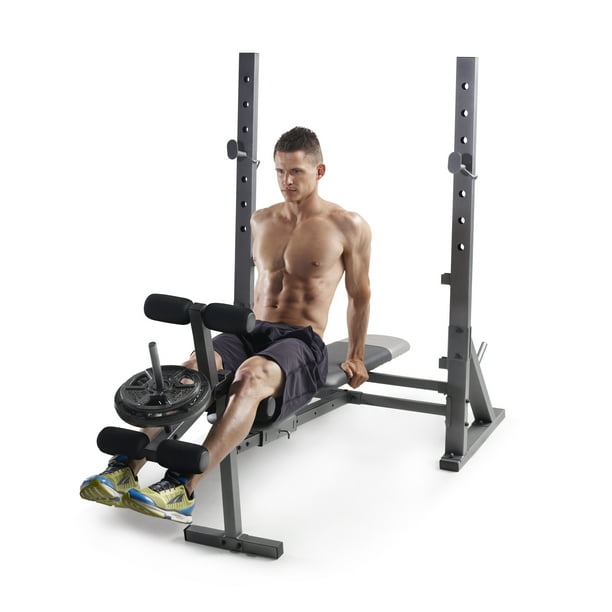 Gold's Gym XR 10.1 Olympic Weight Bench with Weight Storage