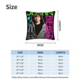 thumbnail image 4 of Fundas de almohada de terciopelo de Justin Bieber, fundas de almohada decorativas suaves y acogedoras con cremallera oculta para dormitorio, sofá, sillón, funda de almohada de terciopelo, 4 of 8