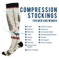 thumbnail image 2 of FORMRS Womens Knee High Socks Casual Long Thick Travel Daily Wear, 1 Pair, Black Deer, 2 of 6