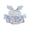 Blue, variant on BemeyourBBs Newborn Baby Girl Daddy's Girl Outfits Baby Girl Fathers Day Outfit Romper Fly Sleeve Flower Print Embroidery Letters Front Bow Bodysuit Cute Infant Baby Girl Summer Clothes