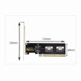 thumbnail image 5 of 2X PCIe 4.0 X16 to 4 Ports NVMe-Compatible Expansion Card PCI-E /3 SlimSAS 8I SFF8654 Graphics Card Adapter, 5 of 5