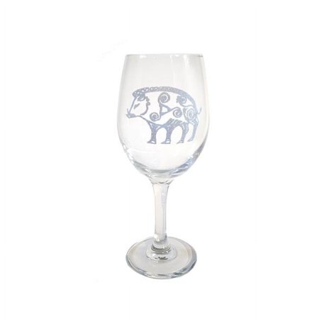 

Lyoncraft WIBO01 18 oz Celtic Boar Engraved Wine Glass