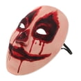 thumbnail image 2 of FELTECHELECTR Máscara de fantasma de terror aterradora, máscara de Halloween espeluznante, máscara de demonio sonriente, disfraz para decoraciones de Halloween, accesorios para fiestas de cosplay, 2 of 6