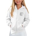 thumbnail image 2 of Tiijoy Girls Hoodie Fleece Zip Up Hooded Sweatshirt Kids Casual Jacket, White, Sizes 5-14, 2 of 4