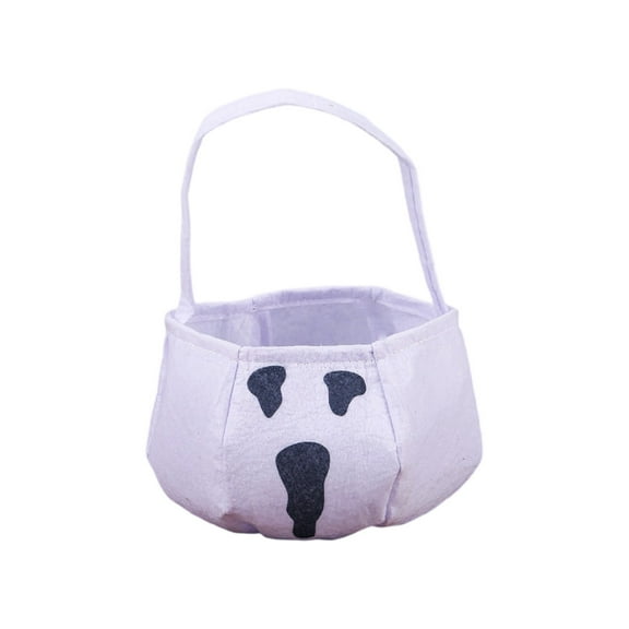 putnchl Halloween Trick Or Treats Bags, Reusable Kids Halloween Baskets, Halloween Party Candy Bags