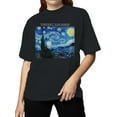 thumbnail image 2 of Starry Night by Vincent Van Gogh Women's T-shirt, 2 of 3