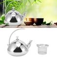 thumbnail image 4 of Tea Pots, Stainless Steel Teapot Professional Food Grade 1.5L Silver with Infuser for Home for Tea Bags, 4 of 7