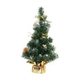 thumbnail image 5 of Abbraccia 16inch Tabletop Christmas Tree Artificial Xmas Tree Realistic Mini Christmas Tree for Home Shelf Desktop Party Supplies Gifts Golden, 5 of 10