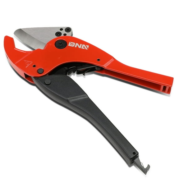 DNA Motoring TOOLS-00106 DNA MOTORING High-Leverage Ratchet Heat-Treated Steel Blade Quick Spring Relase PVC Pipe Cutter Pumbing Irrigation